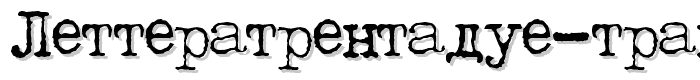 LetteraTrentadue Translit font