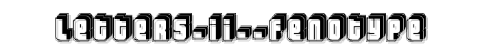 Letters II Fenotype font