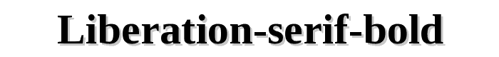 Liberation Serif Bold font