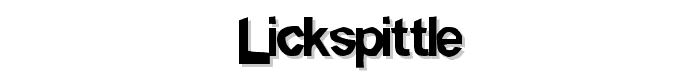 Lickspittle font