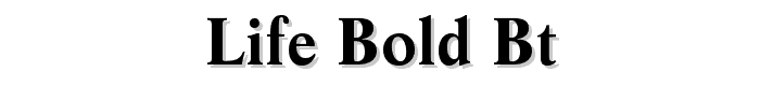 Life%20Bold%20BT font