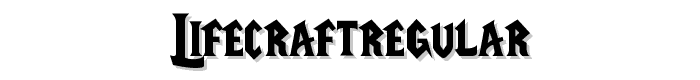 LifeCraftRegular font