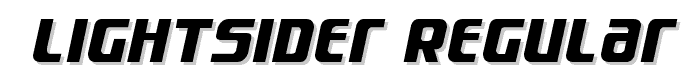 Lightsider Regular font