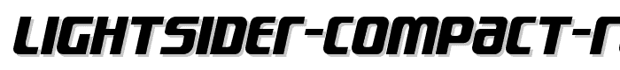 Lightsider Compact Regular font
