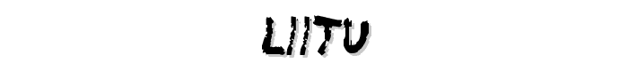 Liitu font