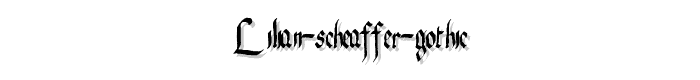 Lilian%20Scheaffer%20Gothic font