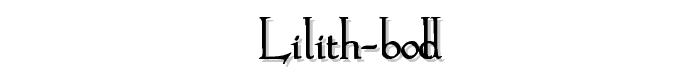 Lilith-Bold font