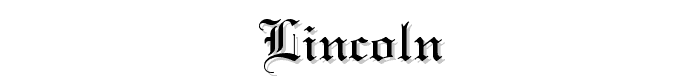 Lincoln font
