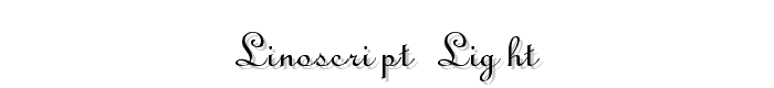 Linoscript-Light font