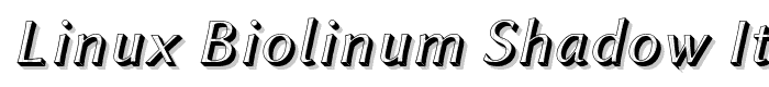 Linux%20Biolinum%20Shadow%20Italic font