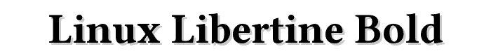 Linux%20Libertine%20Bold font