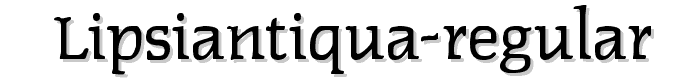 Lipsiantiqua-Regular font