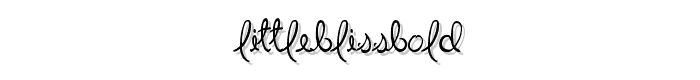 LittleBlissBold font