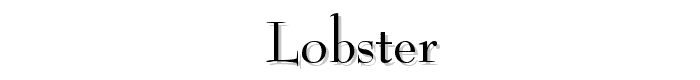 Lobster font