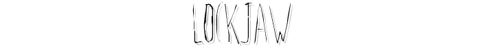 Lockjaw font