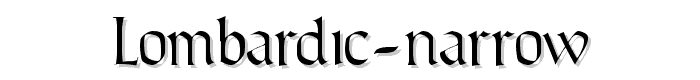 Lombardic Narrow font