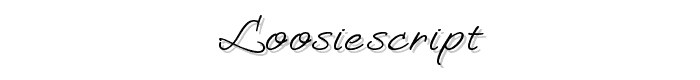 LoosieScript font