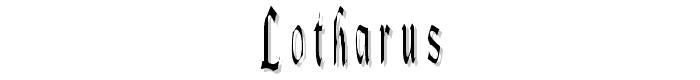 Lotharus font