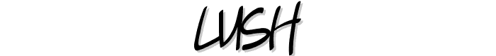 Lush font