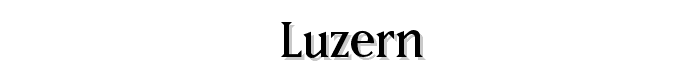 Luzern font