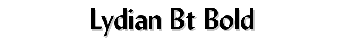 Lydian%20BT%20Bold font