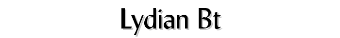 Lydian%20BT font