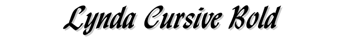 Lynda%20Cursive%20Bold font