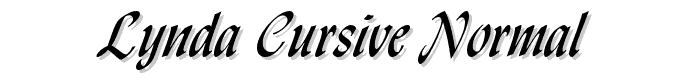 Lynda%20Cursive%20Normal font