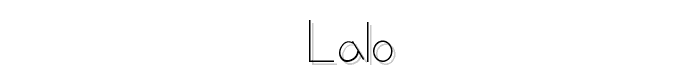 lalo font