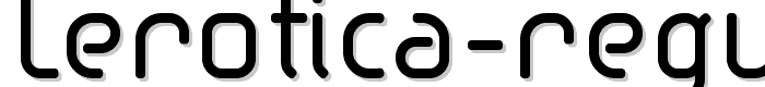 lerotica-regular font