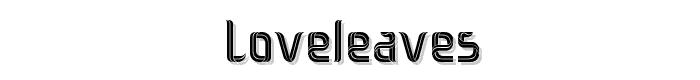 loveleaves font