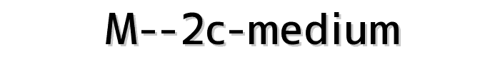 M%202c%20medium font