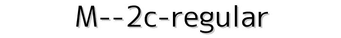 M%202c%20regular font