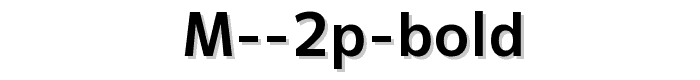 M%202p%20bold font