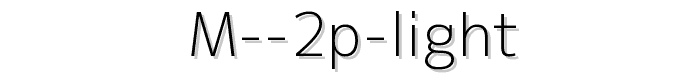 M%202p%20light font