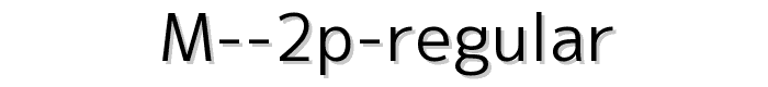 M%202p%20regular font