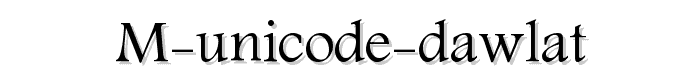 M Unicode Dawlat font