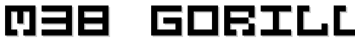 M38_GORILLA font