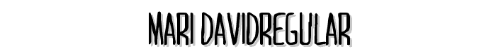 MARI_DAVIDRegular font