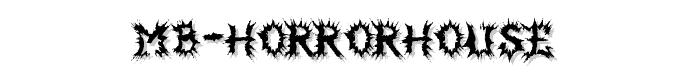 MB-HorrorHouse font