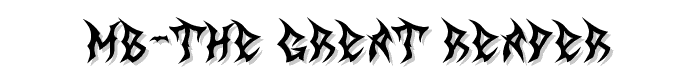 MB-The%20Great%20Reaper font