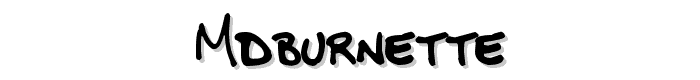 MDBurnette font