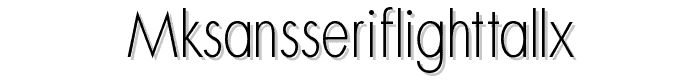 MKSansserifLightTallX font