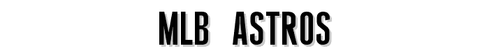 MLB%20Astros font