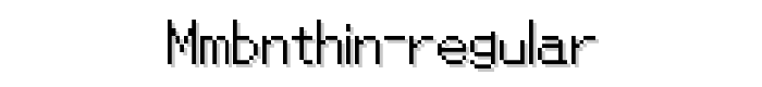 MMBNThin%20Regular font