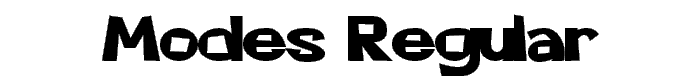 MODES Regular font