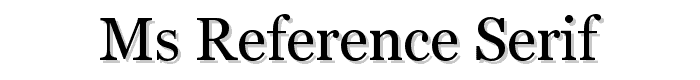 MS%20Reference%20Serif font
