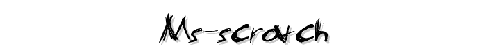 MS-Scratch font