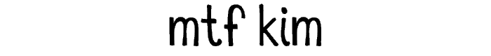 MTF%20Kim font