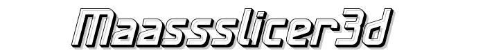 Maassslicer3D font